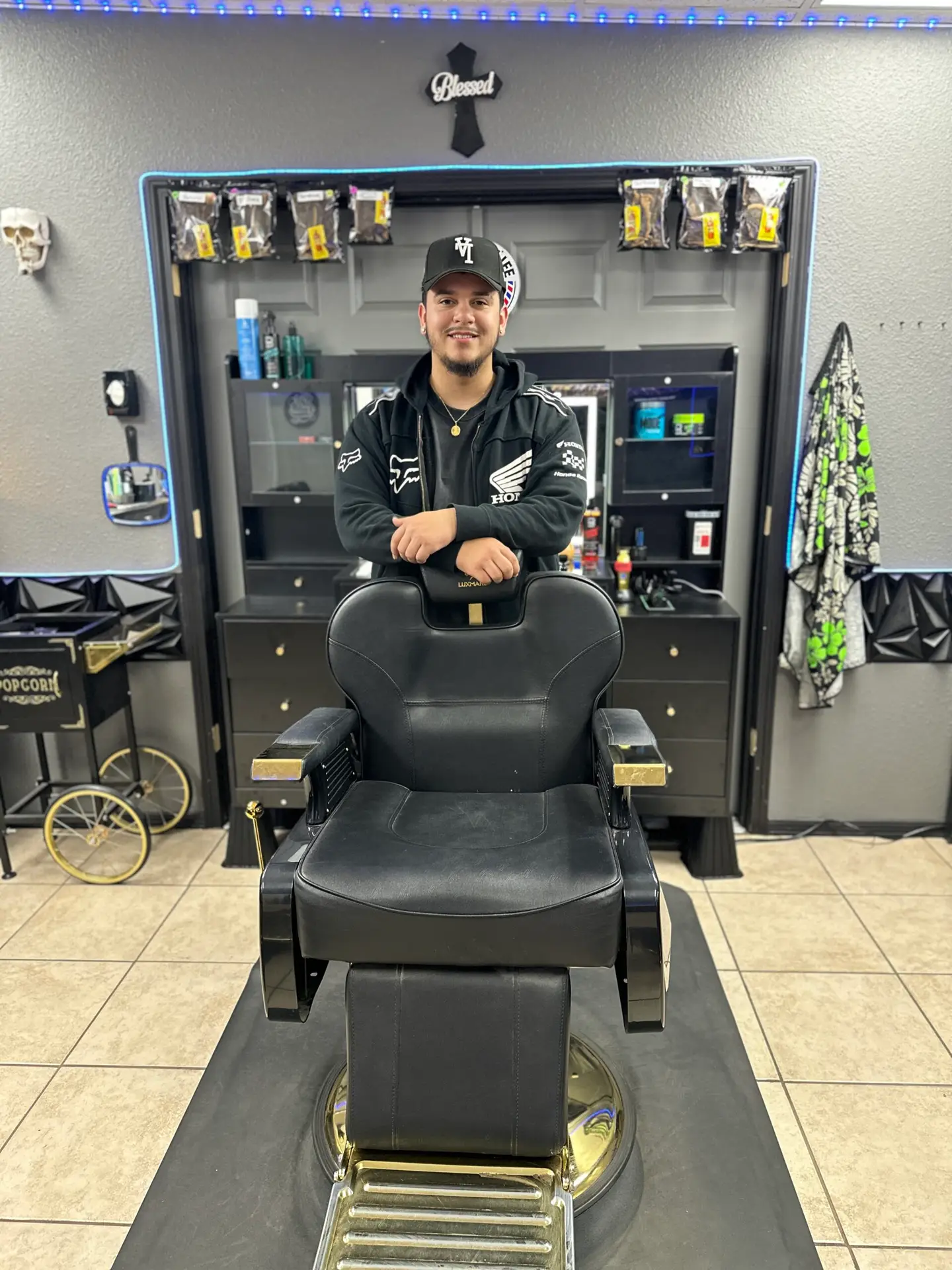 Matthew Chavez, barber